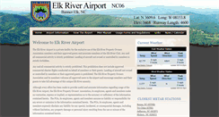 Desktop Screenshot of elkriverairport.com