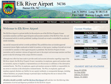 Tablet Screenshot of elkriverairport.com